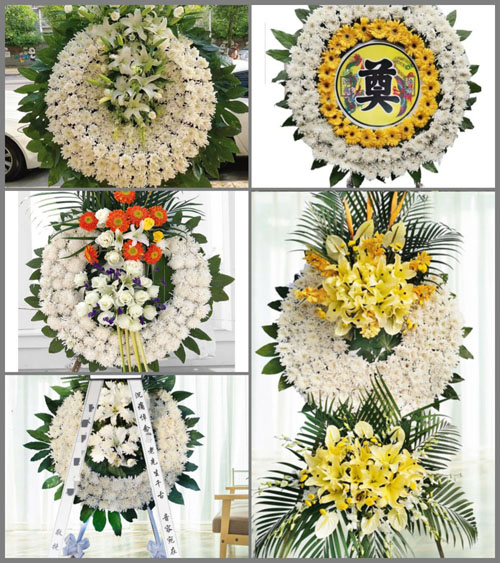 湖南邵阳洞口县竹市镇早禾村花圈速递